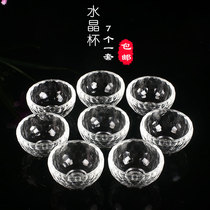 Buddha water cup crystal Buddha cup transparent holy water cup in front of Buddha purified water cup bowl set of 7 small size 6cm