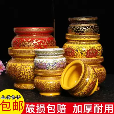 Incense burner for Buddhist use Ceramic indoor lotus incense burner Buddhist Buddha supplies Room worship 4 to 12 inches