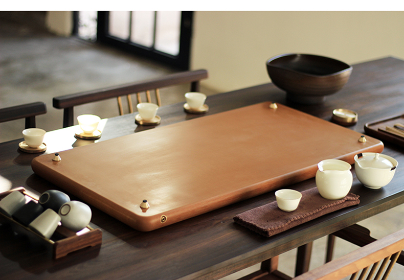 Bộ ấm trà bằng gỗ điện Bộ ấm trà Kung Fu Đức nhập khẩu hình chữ nhật gia đình điện bakelite rất đơn giản Thiết kế Đài Loan - Trà sứ bình pha trà giữ nhiệt