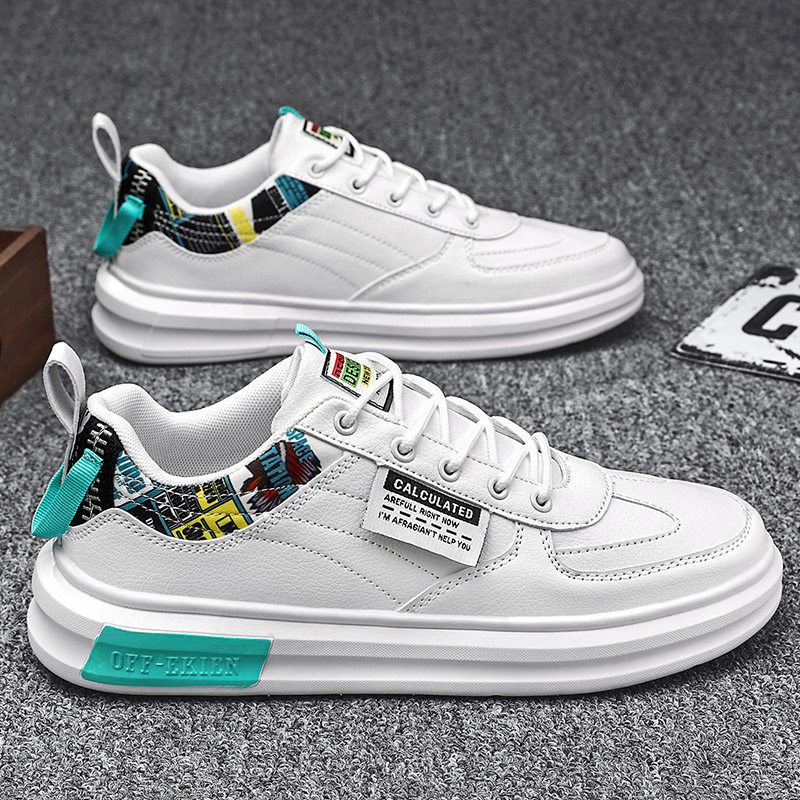 Men's shoes 2021 autumn new white shoes Korean version trend all-match sneakers youth casual soft bottom sports shoes