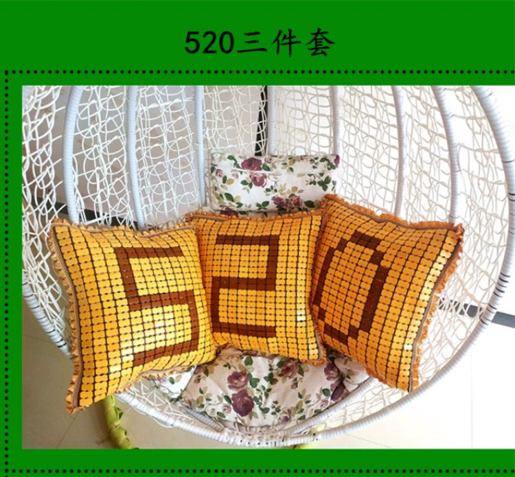 Mùa hè mahjong gối gối sofa gối mahjong mat gối đệm tre mat xe pillowcase tùy chỉnh