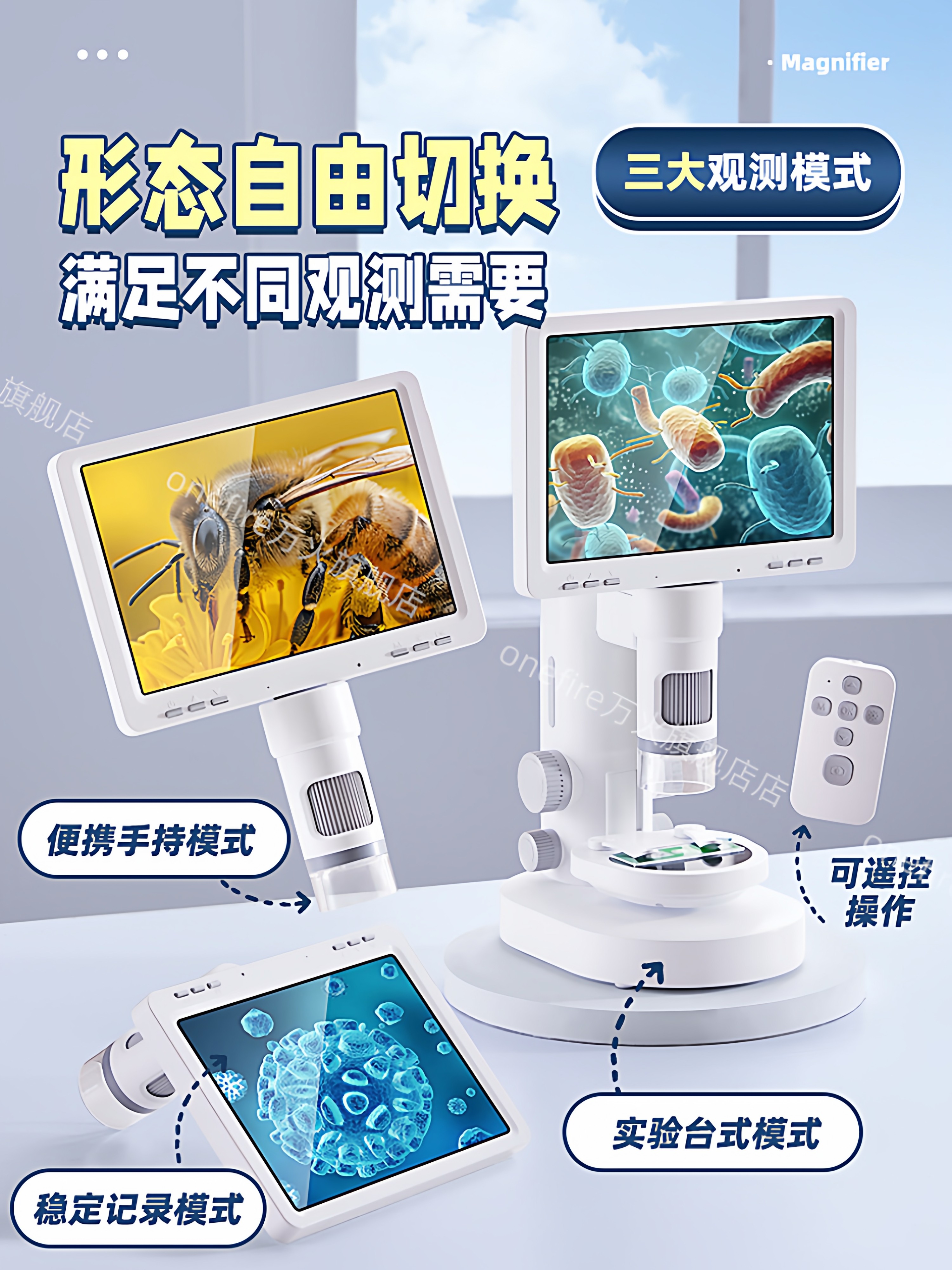 Electron Microscope Kidsren's Birthday Gift Special for Primary and Secondary School Students New Year's Toy for Boys and Girls 10 Years Old