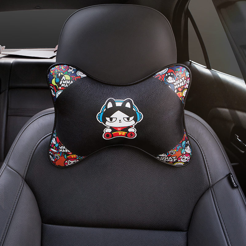 Car pillow neck pillow neck pillow girl car cartoon car seat cervical vertebra pillow pair cute