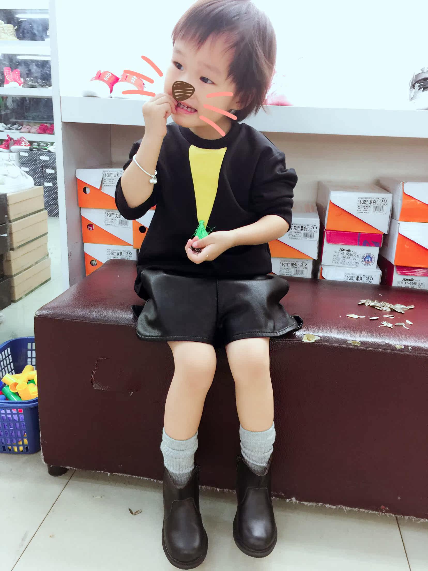 Chaussures enfants en cuir - Ref 1008792 Image 11