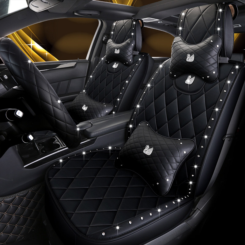 Summer car cushion Nissan Qijun Qashqai Bluebird new Sylphy Tiida ladies leather four seasons special seat cover