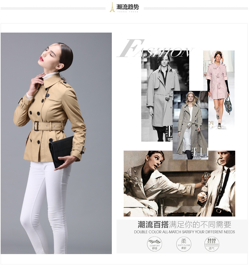 Trench pour femme en Coton - Ref 3226156 Image 9