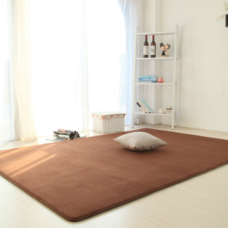 Coral nhung cửa hàng thảm cho bột nhà sống cà phê phòng bàn phòng ngủ hiện đại nhà tatami mat có thể được đưa ra cuốn sách đầu giường - Thảm lót sàn simili