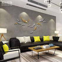 Kaixuan resin electroplating fish wall decoration wall hanging hotel engineering club decoration decoration home wall sticker abstract fish
