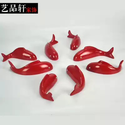 Wall decoration fish wall hanging three-dimensional fish wall decoration Dining room hotel hot pot restaurant background wall pendant fish wall decoration free punching
