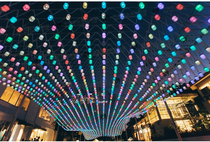 Glass hanging ornaments Hotel Shopping Mall clubhouse project soft decoration bar night outdoor aerial hanging top decoration