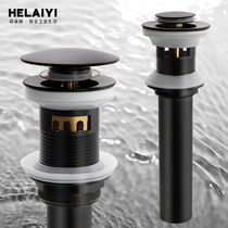 Black bouncing water dispenser European style All copper basin Basin Wash basin Glass basin Push-down water dispenser accessories