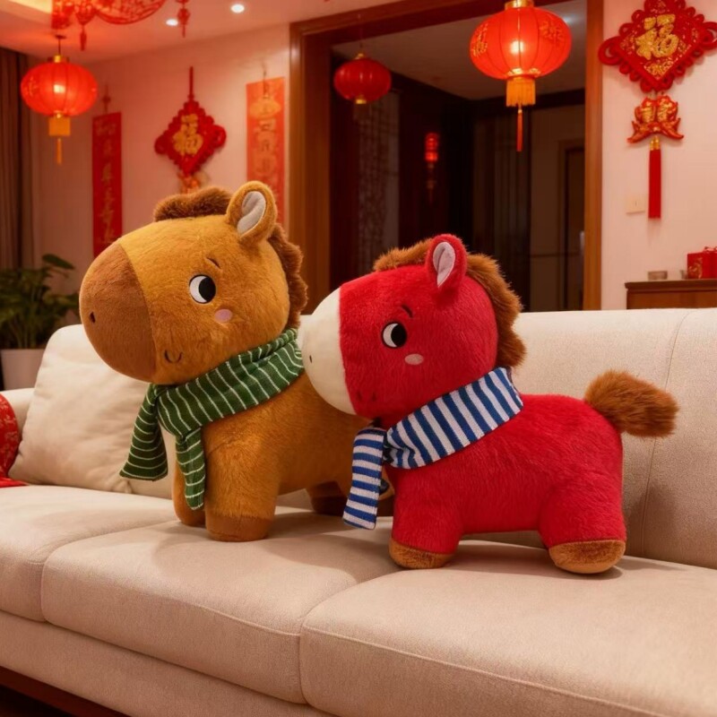 🔥【莎乐美公仔围巾小马】2026马年新年礼🎁-毛绒-淘宝好物网