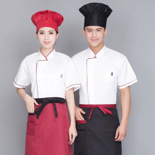 Шеф-повара Работа в одежде мужская летняя одежда с короткими рукавами.