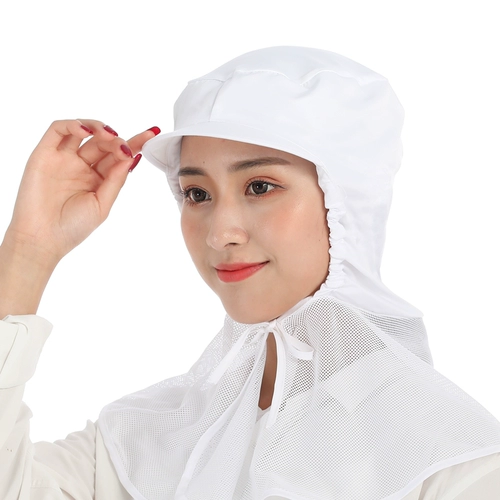 Белая рабочая сетка для волос, накидка, плащ, длинная шапка