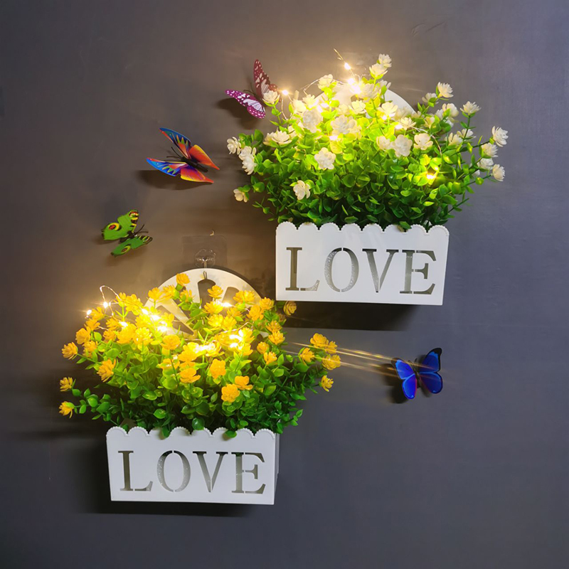 Creative girl heart room layout girls glass wall milk tea shop wall decorations Nordic pendant wall decoration