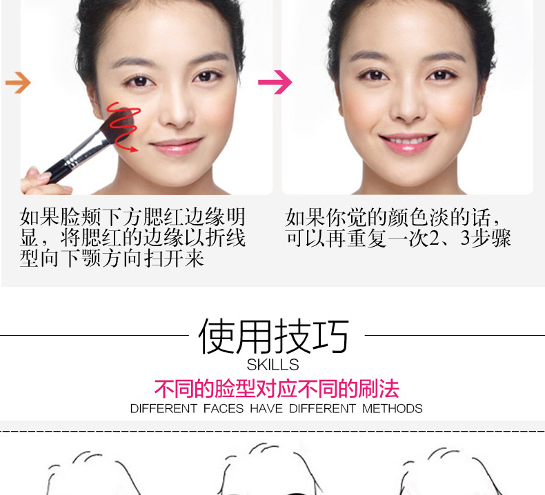 Kazi Lancome chính hãng trang điểm màu nude nữ mặt trời bột đỏ lưới với màu đỏ tươi sáng rouge air cushion mẫu tiệc sinh viên phấn má klavuu