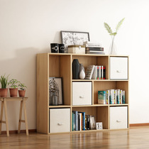 Simple household modern storage bookcase living room combination cabinet floor combination bookshelf bedroom wall bookshelf
