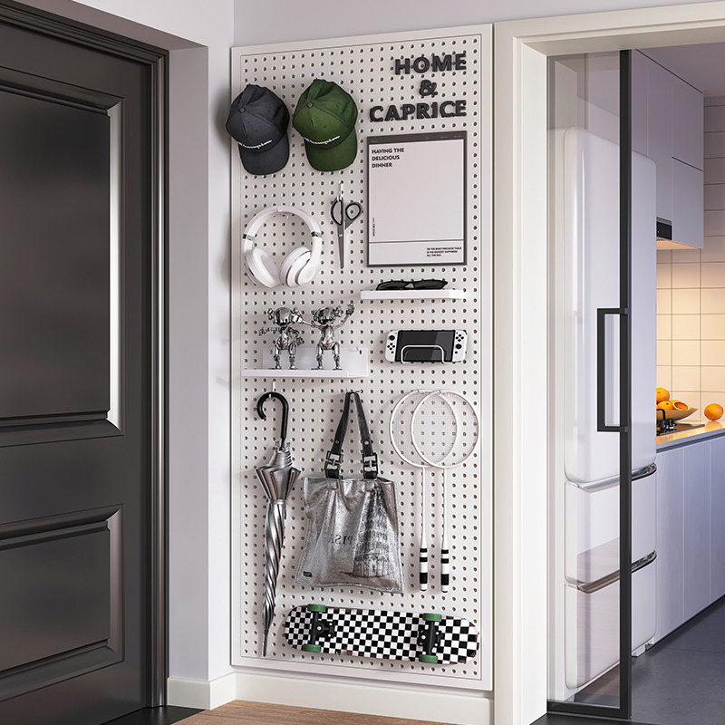 Round Hole Dongle Board Shelving Iron Art Punching Board Wall Containing Shelf Five Gold Tools Hanging Board Display Ultra Market Shelves-Taobao