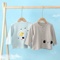 Baby coat thin baby cardigan summer boy top Childrens spring and autumn female children pure cotton childrens autumn clothes