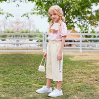 Порошковое верхнее+брюки абрикоса [набор 8 имеет дисконтирование 10 юаней]