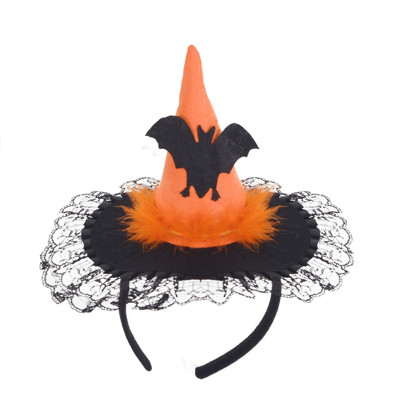 Halloween Dress Up Vật phẩm Đạo cụ cho trẻ em Mũ nón headband Mũ bí ngô Headband Spider Web Wizard Hat - Sản phẩm Đảng / Magic / Hiệu suất đồ hoá trang halloween cho bé