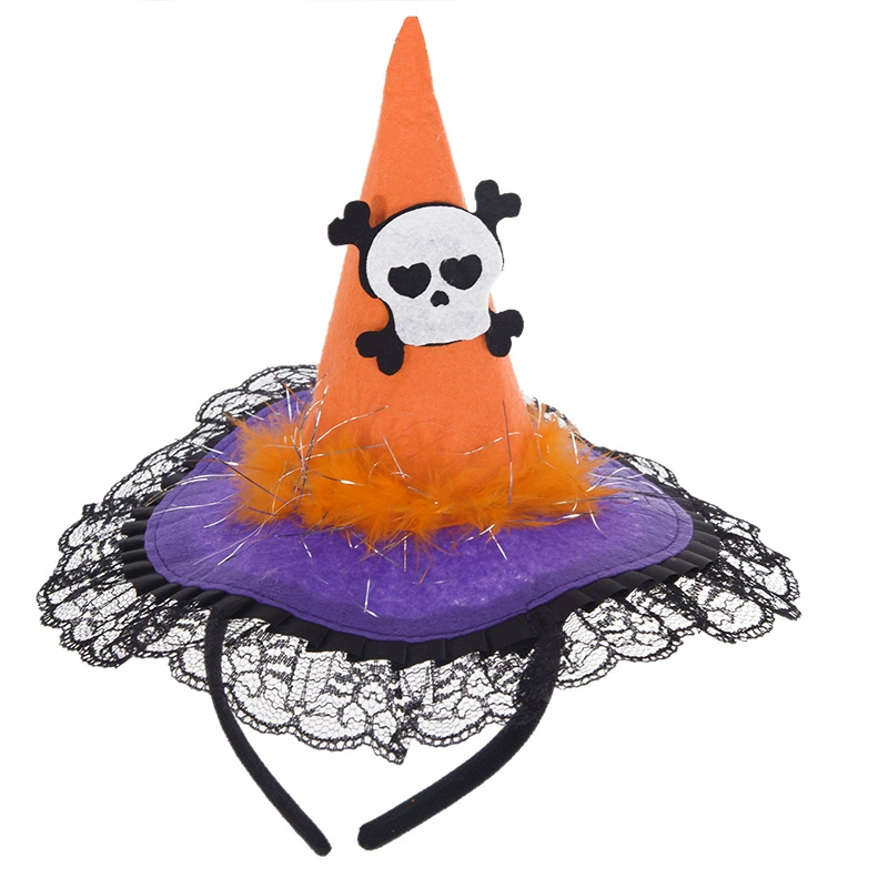 Halloween Dress Up Vật phẩm Đạo cụ cho trẻ em Mũ nón headband Mũ bí ngô Headband Spider Web Wizard Hat - Sản phẩm Đảng / Magic / Hiệu suất