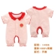 Váy bé gái mùa hè bé gái cotton jumpsuit công chúa mỏng tay ngắn 0 quần áo sơ sinh ra romper 6 - Áo liền quần