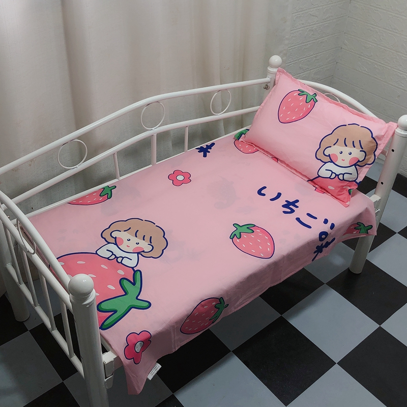 Children bed linen single piece pure cotton nursery baby baby boy man and woman single cartoon cute full cotton small quilt single