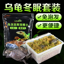 Coconut soil crawling Moss tortoise hibernation supplies soil incubator pet thermostatic reptile feeding box winter sand turtle nest