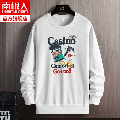 Трендовая осенняя толстовка для школьников, приятный телу лонгслив, круглый воротник, оверсайз, подходит для подростков