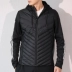 Quần áo cotton nam Adidas 2018 mùa đông mới nhẹ ấm áo khoác thể thao đứng cổ áo xuống DM4348 áo phao nam hàn quốc Quần áo độn bông thể thao
