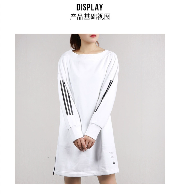 Áo len nữ Adidas 2019 xuân hè thu đông mới diện áo thể thao dài giữa áo thun rộng tay ED1413 - Thể thao lông cừu / jumper