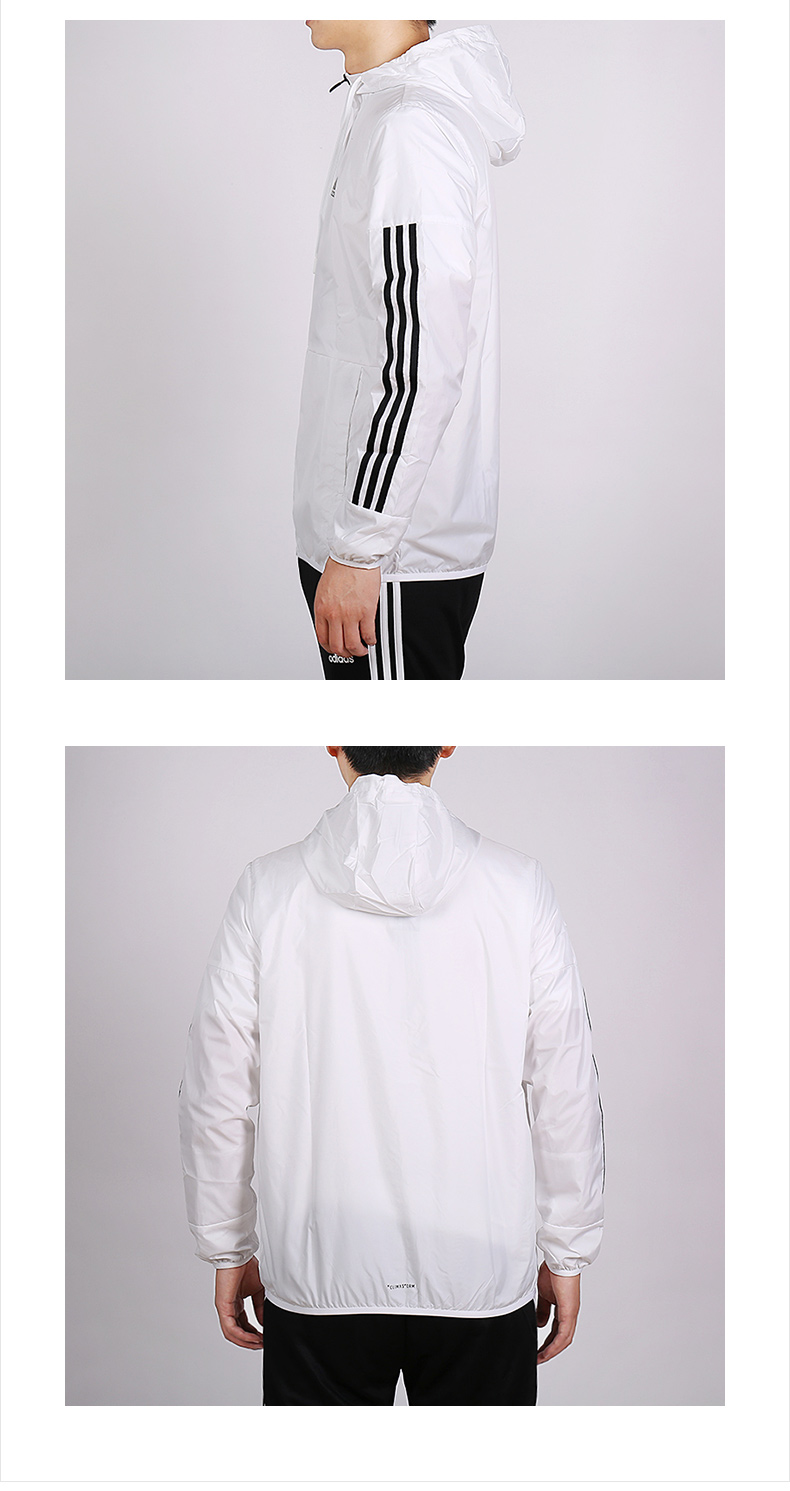 Adidas áo khoác nam 2018 mới dài tay áo sơ mi nam trùm đầu thể thao giản dị áo khoác áo khoác DX9717 áo khoác nỉ lining