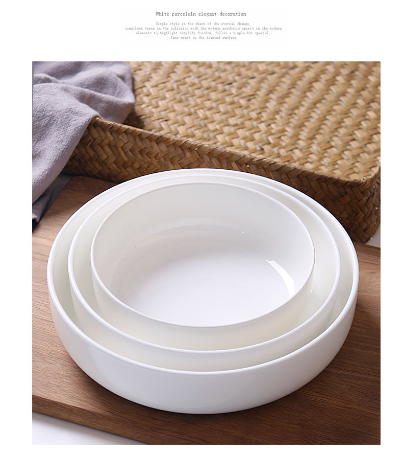 Ceramic plates home dishes deep deep orifice plate plate ipads porcelain dish dish dish cooking soup plate creative deep litter tray