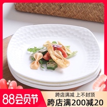 Jingdezhen Ke microwave creative plate Household soup plate Deep plate Dinner plate Vegetable plate Bone China flat plate ceramic plate