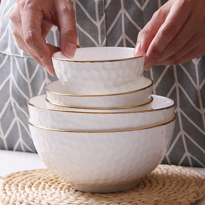 Paint at home of jingdezhen ceramic bowl ipads porcelain tableware rice bowls large bowl to eat small rainbow such as bowl soup bowl