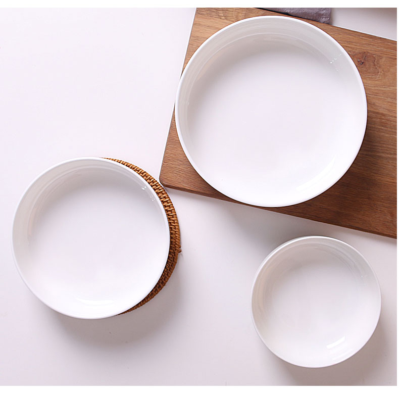 Ceramic plates home dishes deep deep orifice plate plate ipads porcelain dish dish dish cooking soup plate creative deep litter tray