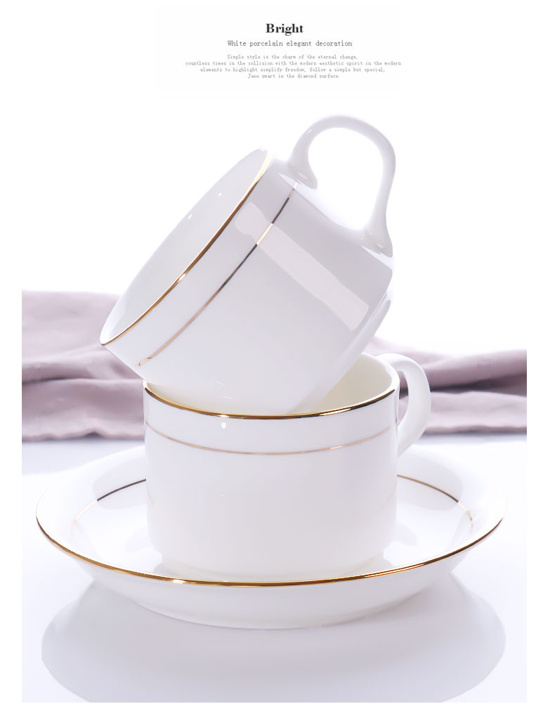 JingTianGe up phnom penh appliance household small European - style key-2 luxury afternoon tea coffee cups and saucers ceramic suit coffee cup