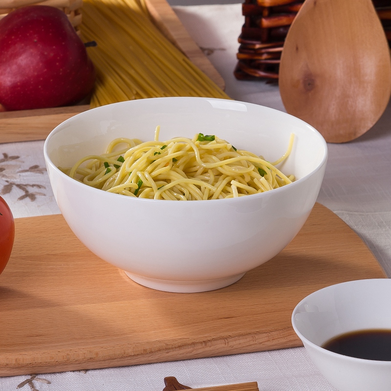 White household jingdezhen porcelain tableware to eat ipads ceramic bowl of rice bowls a single large soup bowl bowl of noodles bowl
