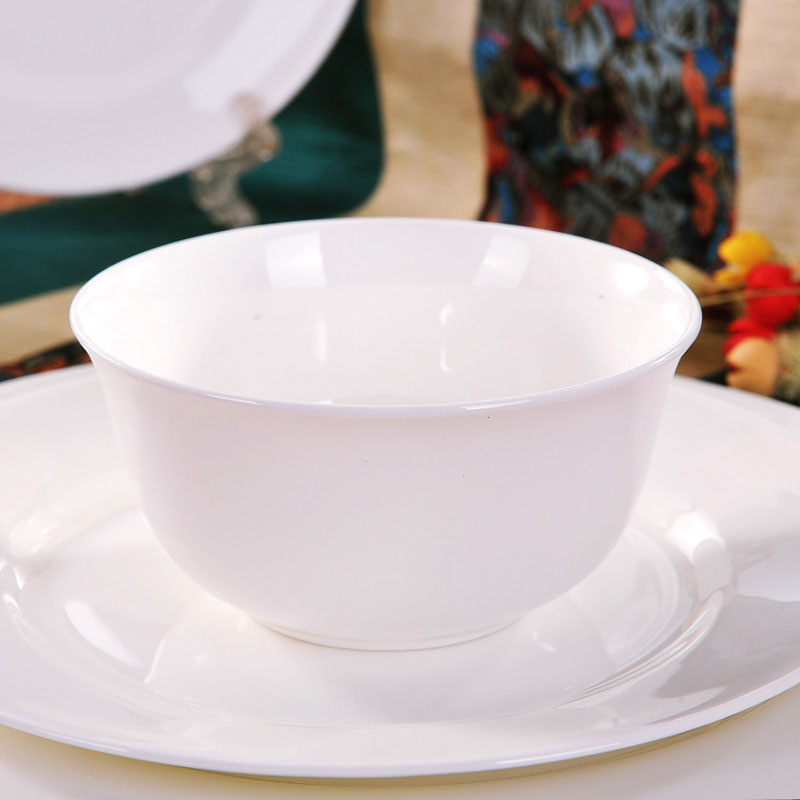 Jingdezhen ceramic contracted a total of 10 Chinese 56 dishes set tableware bowls of ipads plate combination dishes