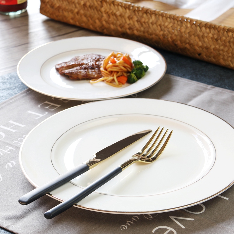 Up Phnom penh breakfast tray was round dinner plate creative 0 steak flat ceramic plate the ipads porcelain tableware home plate