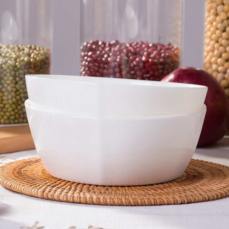 Jingdezhen move pure white lead - free household ceramic ipads China dinner party Korean rice bowl bowl rainbow such as bowl bowl 7 inches