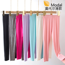 Girl Modale hit bottom pants Summer thin childrens pants baby mid-child summer white long pants anti-mosquito pants