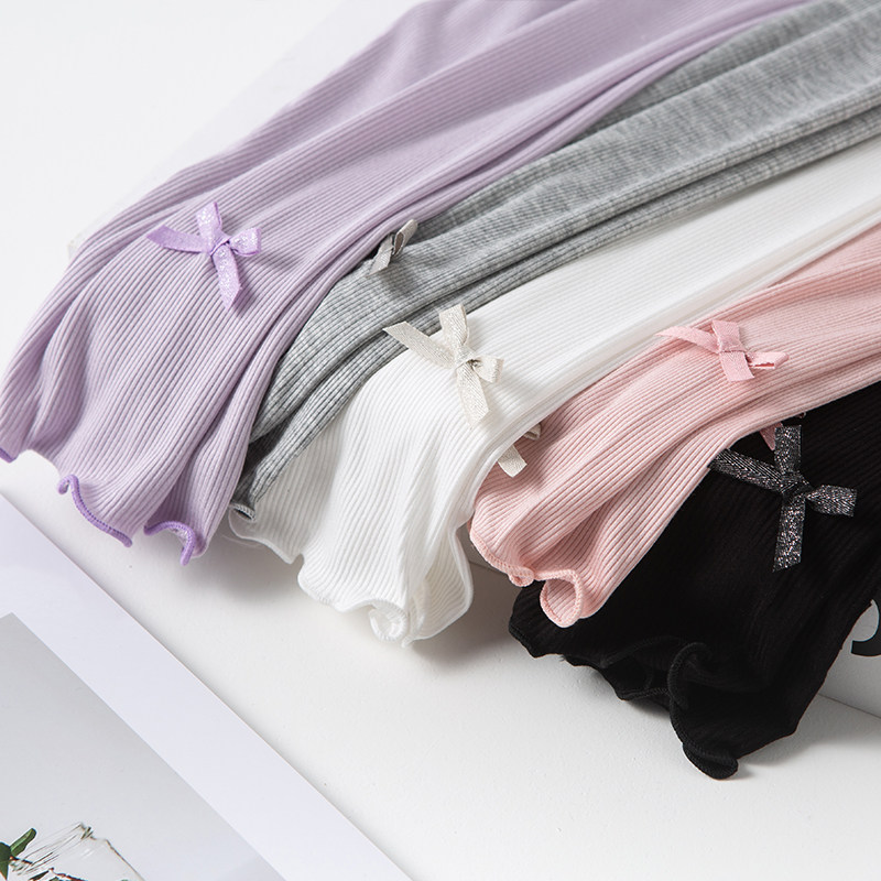 Girl Inside Lap Pants Summer Ultra Slim stretch Children Modale Long pants Baby Seven Pants Summer Mosquito-proof Pants