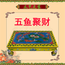 Neoclassical painted elm solid wood kang table tea table Arhat bed table tatami table tea table for table through table chess table