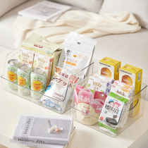 Snack storage box desktop office acrylic debris file rectangular bedside finishing rack ins Wind