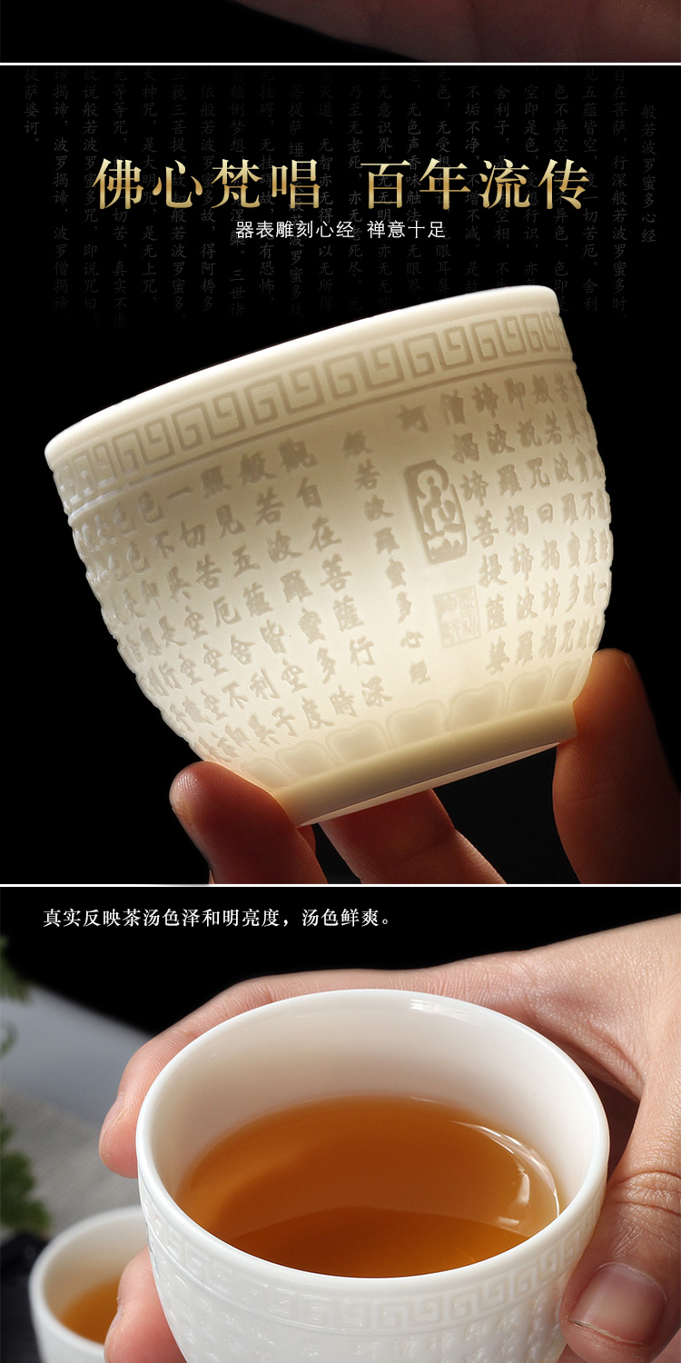 Leopard lam, checking out tea masters cup, kung fu ipads ceramic cups a single household only white porcelain jingdezhen sample tea cup