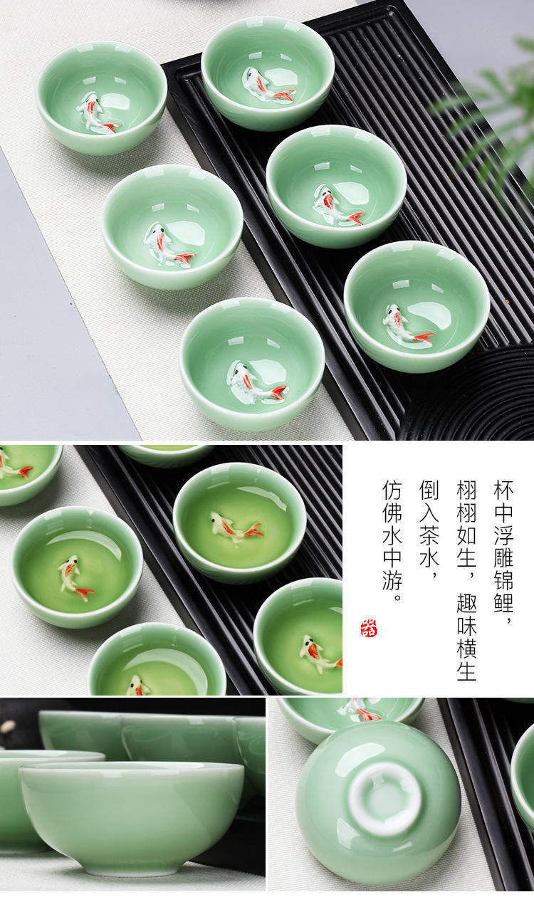 Up with kung fu small ceramic cups of tea light bowl home a single sample tea cup a cup of tea jingdezhen Japanese master