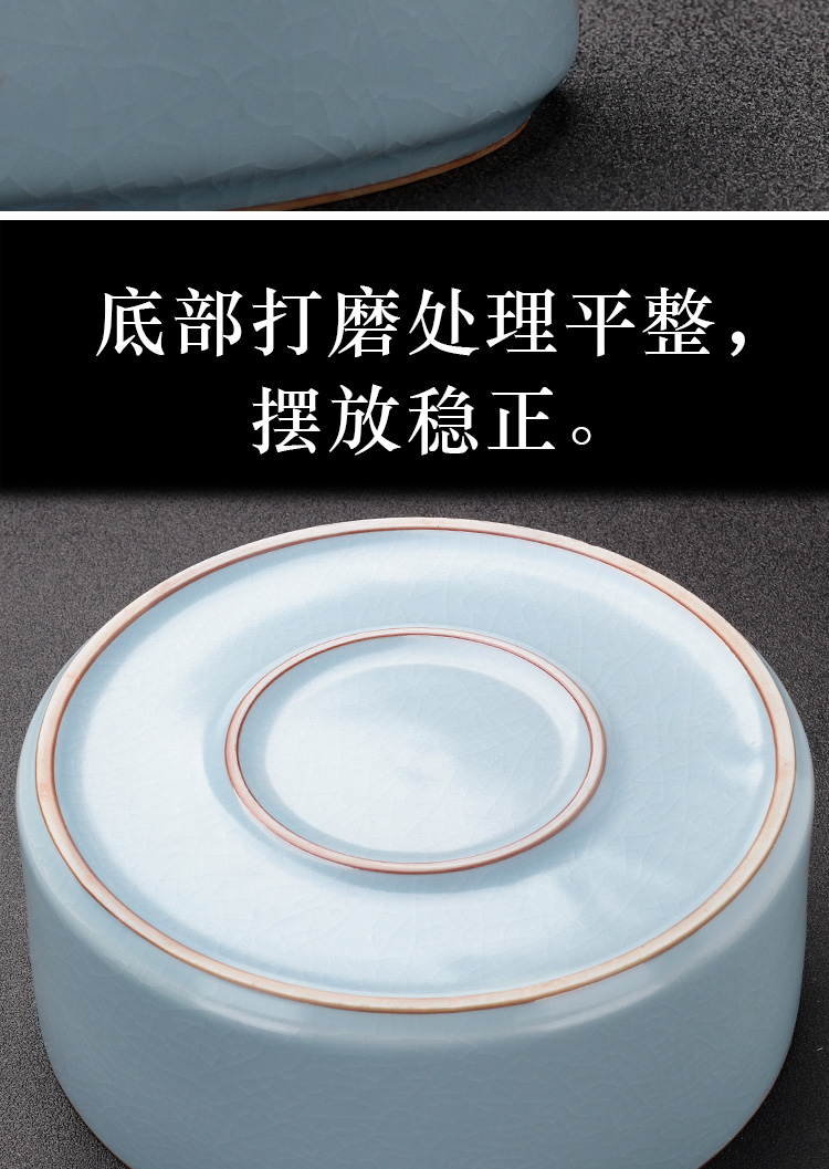 Leopard tamhui elder brother up with cover of tea to wash to heavy household washing a large water jar with a cover on kung fu tea set zero with ceramic cups to wash