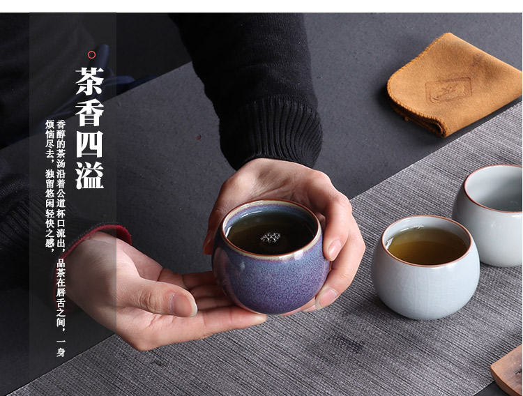 Leopard lam not ceramic cups single cup your up kung fu tea light cup sample tea cup tea cup pure manual master list